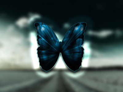 One Layer Style - Dark Butterfly photoshop