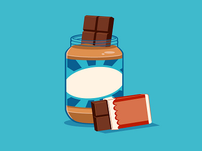 Peanut Butter & Chocolate chocolate illustration peanut butter