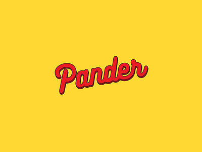 Pander Logo logo store typography