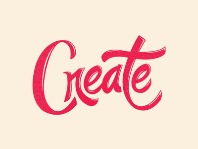 Create #1 busy building things create letterpress magenta type