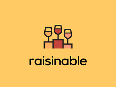 Wine Logo pedestal raisinable wine
