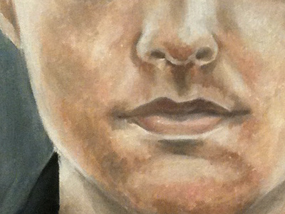 Oil Painting face mouth nose oil oil painting painting