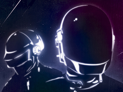 Daft Punk daft punk glow shiny techno trance tron