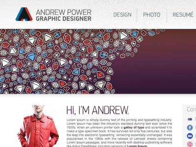 andrewpowerdesign.com in Progress