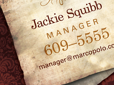 Marco Polo Business Cards