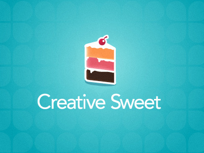 Creative Sweet Logo bright cake cherry creative creative sweet identity logo sweet