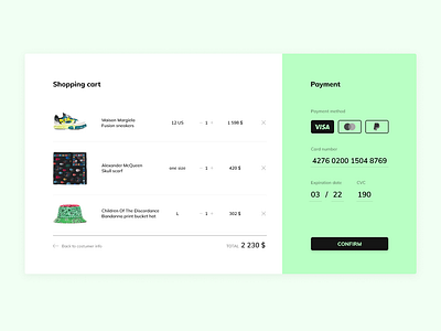 Credit Card Checkout | Daily UI #002