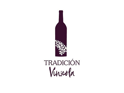 Tradición Vinícola branding design flat icon illustration logo vine vinicola wine bar