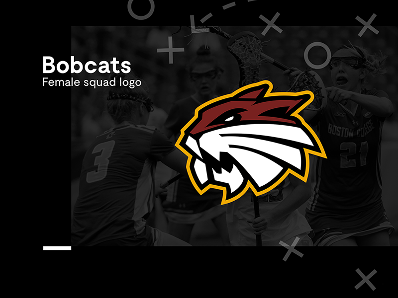 Brussels Lacrosse Women Squad logo female vector illustrator squad bobcat beaver brussels logo sport lacrosse branding