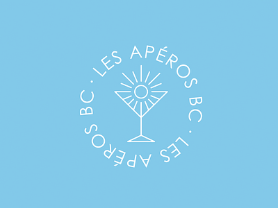 LES APEROS BC logo afterwork apéro dj event logo mojito music party student summer sun young