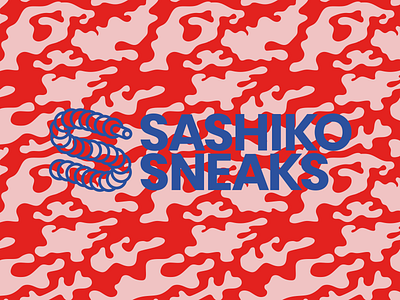 Sashiko Sneaks branding camo design google fonts hype hypebeast illustrator logo poppins sneaker sneakerhead sneakers vector