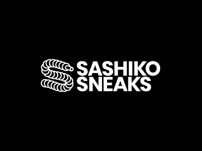 Sashiko Sneaks Logo branding camo design google font hype hypebeast illustrator logo sneaker sneakerhead vector