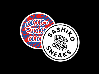 Sashiko Sneaks Stickers business design hypebeast illustrator instagram logo reseller sneakerhead sneakers vector