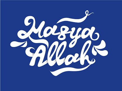 MasyaAllah lettering masyaallah muslim