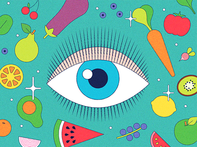 Eye Diet artwork digital drawing digital illustration drawing editorial design editorial illustration illusrator illustraion vector