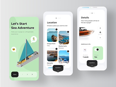 Yacht Booking Service Application - Onboarding