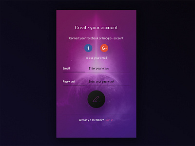 Daily UI 001 - Sign up page