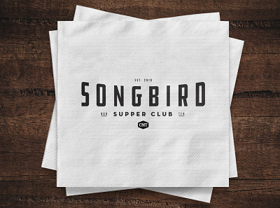 Songbird Supper Club branding culinary design graphic design logo popup typography