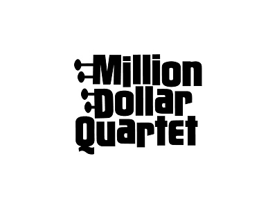 Million Dollar Quartet branding broadcast design cmt design graphic design logo million dollar quartet sun records typography