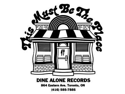 This Must Be The Place Record Store Design branding clothing company shirt illustration merch record store records storefront toronto typography vector warp