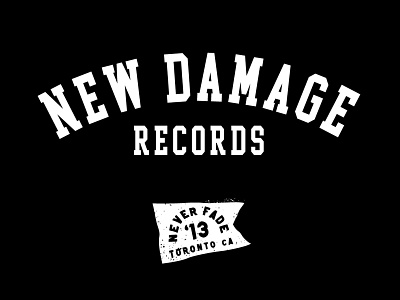 New Damage College Merch Design