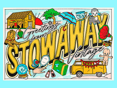 Stowaway Vintage Promotional Postcard