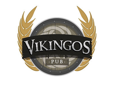 Vikingos Pub Logo pub logo vikings