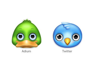 Zoom-eyed creatures pack 2 (Apps) adium eyes icons twitter