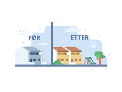 Norwegian Nuclear Decommissioning Illustration #4 decommissioning growth happy housing illustration norway norwegian nuclear nuclear waste nuclear waste repository residential complex residents