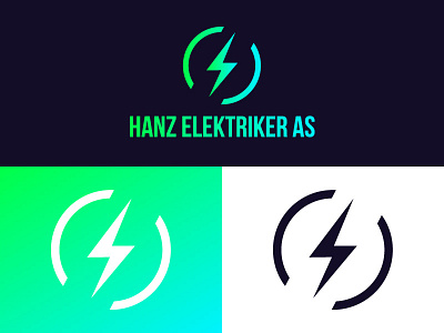 Electrician logo 2018 bebas flat design font gradient graphic design modern simple logo