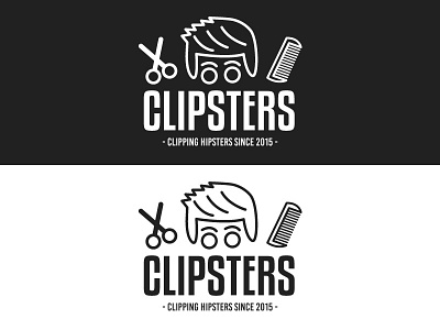 "Clipsters" Hairdresser Logo