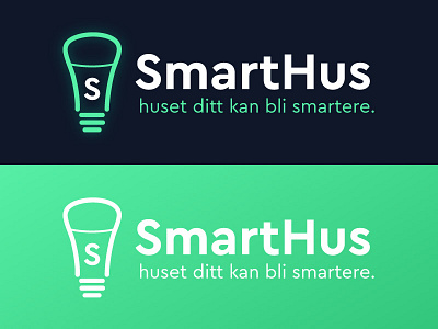 "SmartHus" smart-home brand logo concept 2018 branding cera flat design font gradient graphic design identity logo modern simple logo smarthome typography