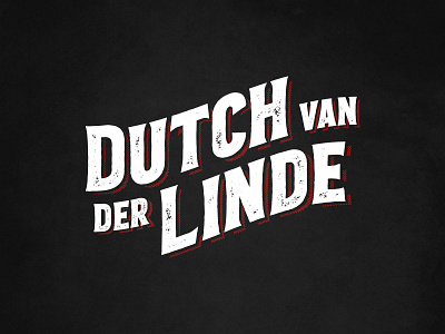 Dutch van der Linde - Red Dead Redemption 2 dutch van der linde lettering red dead redemption 2 typography vintage vintage design vintage font