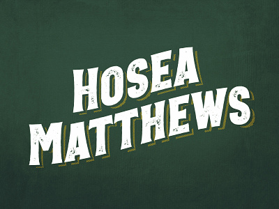 Hosea Matthews - Red Dead Redemption 2 hosea matthews lettering red dead redemption 2 typography vintage vintage design vintage font