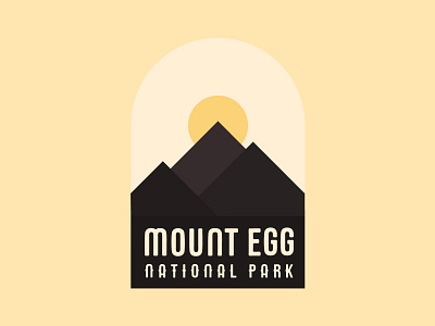 National Park logo - The Daily Logo Challenge - 20 badge flat illustration logo mountain national park