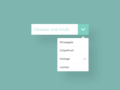 Dropdown - DailyUI - 027 challenge choices daily dailychallenge dailydesign dailyui dropdown dropdown menu experience interaction interface menu ui user