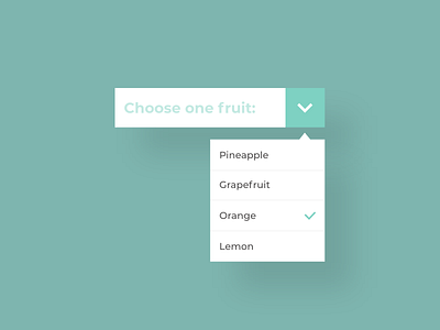 Dropdown - DailyUI - 027