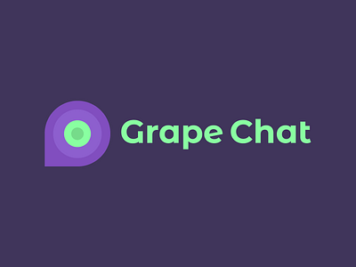 Messaging App - The Daily Logo Challenge - 39 challenge chat chat app daily dailychallenge dailydesign dailylogo dailylogochallenge dailylogodesign grape grapes logo message messaging app