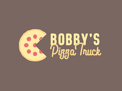 Food Truck - The Daily Logo Challenge - 44 challenge daily dailychallenge dailydesignchallenge dailylogo dailylogochallenge dailylogodesign food truck illustration logo pizza pizza truck pizzeria