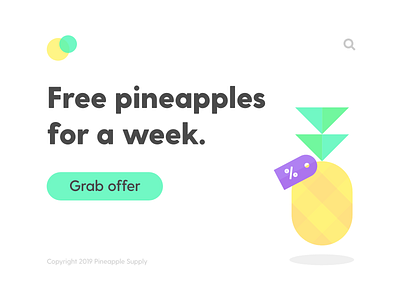 Special Offer - DailyUI - 036 challenge daily dailychallenge dailydesign dailyui dailyui 036 experience interaction interface offer pineapple sale special offer start trial trial user