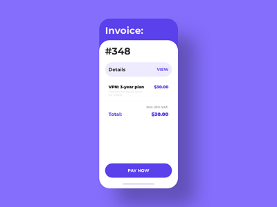 Invoice - DailyUI - 046