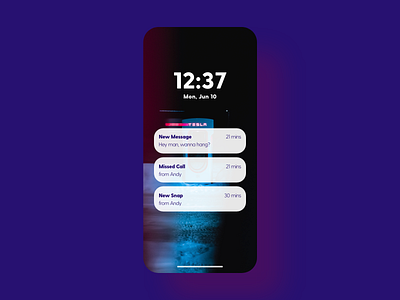 Notifications - DailyUI - 049 challenge daily dailychallenge dailydesign dailyui dailyui 049 dailyuichallenge experience home screen interaction interface ixd mobile notification notifications ui user ux