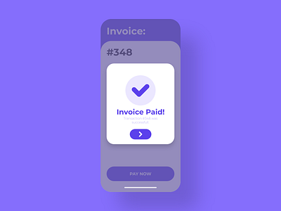 Confirmation - DailyUI - 054 challenge confirmation daily dailychallenge dailydesign dailydesignchallenge dailyui dailyui 054 dailyuichallenge experience interaction interface invoice ixd paid payment transaction ui user ux