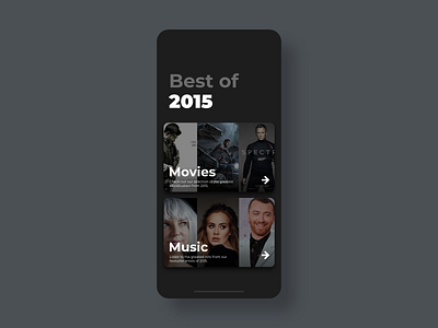 Best of 2015 - DailyUI - 063 best of best of 2015 challenge daily dailychallenge dailydesign dailydesignchallenge dailyui dailyui 063 dailyuichallenge dailyuidesign experience interaction interface ixd top ui uiux user ux