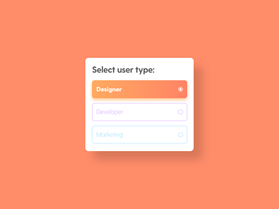 Select User Type - DailyUI - 064 challenge daily dailychallenge dailydesign dailydesignchallenge dailyui dailyui 064 dailyuichallenge dailyuidesign experience interaction interface ixd select select box select user type ui uiux user ux