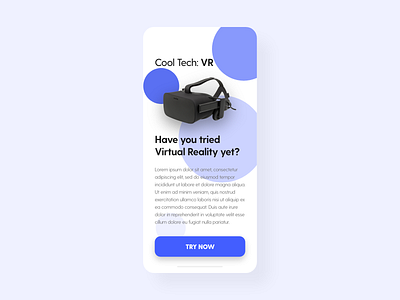 Virtual Reality - DailyUI - 073 daily dailyui dailyui 073 dailyuichallenge dailyuidesign experience interaction interface ixd product reality ui user ux virtual virtual reality virtualreality vr