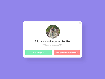 Pending Invitation - DailyUI - 078 area 51 challenge daily dailyui dailyui 078 dailyuichallenge dailyuidesign invitation invite ixd pending pending invitation pug ui uiux user ux