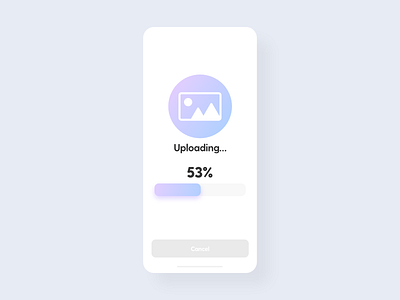 Progress Bar - DailyUI - 086 challenge daily dailychallenge dailyui dailyui 086 dailyuichallenge dailyuidesign experience image upload interaction interface ixd progress progress bar ui ui ux upload uploading user ux