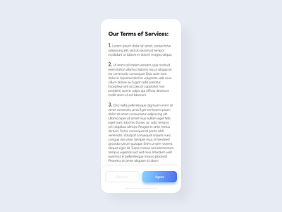Terms of Service - DailyUI - 089 challenge daily dailychallenge dailydesign dailyui dailyui 089 dailyuichallenge dailyuidesign experience interaction interface ixd terms terms of service ui uiux user ux