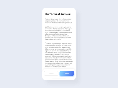 Terms of Service - DailyUI - 089